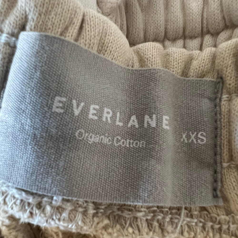 Everlane The Track Jogger Sweatpants Organic Cotton French Terry Cream - Picture 10 of 13